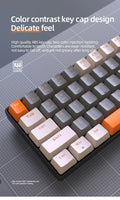 60% Wireless Mechanical Keyboard Bluetooth Dual Mode Hot-Swap Ziyoulang K68 Mini Keyboard 68-Key Red Switch for PC/IPhone iPad thumbnail