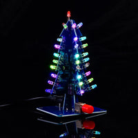 Xmas Tree DIY Kits RGB LED Flashing Tree DIY Kits Electronics Soldering Colorful 3D for Soldering Practice Learning thumbnail