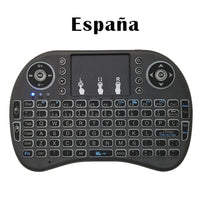 2.4G Air Mouse with Touchpad Keyboard i8 Arabic French Spanish Russian Backlit Mini Wireless Keyboard for PC Android TV Box thumbnail