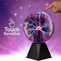 3/4/5/6 Inch Magic Plasma Ball Lamp LED Atmosphere Night Light Only Touch Sensitive Glass Plasma Light Bedroom Decor Kids Gifts thumbnail