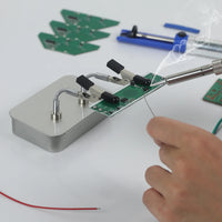 NEWACALOX Soldering Helping Hands 4 Magnetic Universal Flexible Arm Welding Assistant PCB Clamp Thir Hand Welding Repair Tools thumbnail