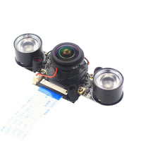 Raspberry Pi 4 Camera 5MP Night Vision 1080P Optional Wide Angle Fisheye IR-CUT Camera FF AF for Raspberry Pi 4B 3B+ 3B Zero thumbnail