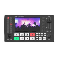 MOVMAGIC M4 M4S 5.5 Inch (4K/60P) Input 5CH Video switcher with 4HDMI&4SDI 1USB Input,USB 3.1 Support PTZ/USB/SD. thumbnail