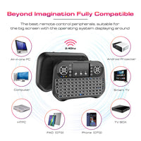 Bluetooth Wireless Mini Keyboard Backlit 2.4G USB English Russian French Spanish Portuguese Arabic Hebrew for Android TV Box PC thumbnail