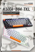 Machenike K500A-B84 Mechanical Keyboard 75% TKL Hot-Swappable Wired Gaming Keyboard 6-Color Backlit 84 Keys For PC Gamers Laptop thumbnail