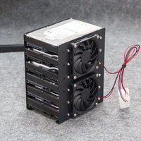Chassis built-in 6F mechanical hard disk bracket metal 6x3.5 hard disk superimposed expansion fan cooling For PC case thumbnail
