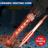 NEW Soldering Iron Kit Welding Tool (908-02:16-IN-1)(908-06:20-IN-1 With Digital Multimeter) 5 Extra Tips EU/US Plug 60W thumbnail