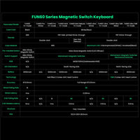 Akko MonsGeek FUN60 Mechanical Keyboard Magnetic Switch 60% Gaming Keyboards Rapid Trigger 0.01mm 8K ARGB HE/TMR Custom Keyboard thumbnail