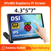 iPistBit 4.3/5/7 Inch DSI Touch Screen LCD Display Portable Capacitive Touchscreen Monitor 800x480 for Raspberry Pi 5 4 3 3B+ 2 thumbnail