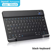 Bluetooth Wireless Keyboard Mouse For IOS Android Windows Tablet For iPad Air Mini Pro Spanish Korean Portugal Russian Keyboard thumbnail