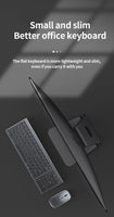 Gray Bluetooth 5.0 & 2.4G Wireless Keyboard Mouse Combo Rechargeable Full Size Wireless Keyboard for Notebook Laptop thumbnail