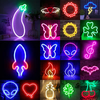 USB/Battery LED Neon Lights Sign for Wall Art Decor Heart Gaming Bar Bedroom Decoration Hanging Neon Sign Party Alien Night Lamp thumbnail