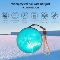 Creative 3D Crystal Ball Video Play Display Room Desktop Art Aesthetics Kawaii Children's Home Decoration Accessories Gifts thumbnail