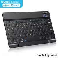 Bluetooth Wireless Keyboard Mouse For IOS Android Windows Tablet For iPad Air Mini Pro Spanish Korean Portugal Russian Keyboard thumbnail