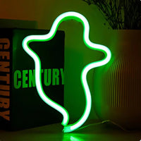 Halloween Led Neon Sign, Party Wall Art Decoration, Horror Atmosphere, Signature Neon Pendant, Room Night Light, USB or Battery Powered thumbnail