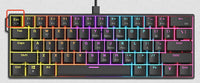 Ajazz NK61 Mechanical Wired Gaming Keyboard RGB Lighting Supports Hot-Swappable 61-Key Mechanical Wired Gaming Keyboard thumbnail