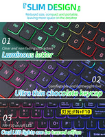M70 Slim Keyboard Wired, APAYADO Mini Dazzling Color Keyboard, Character Translucent Keycaps, Bass Click, RGB thumbnail