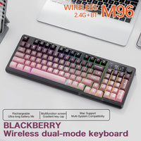 M96 Bluetooth Keyboard Wireless FREEWOLF Screen Gaming Keyboard,Electronic Screen, Multi-Device Connection,Ergonomics Gaming thumbnail