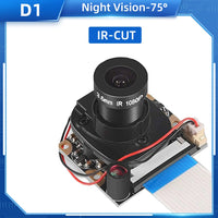 Raspberry Pi 4 Camera 5MP Night Vision 1080P Optional Wide Angle Fisheye IR-CUT Camera FF AF for Raspberry Pi 4B 3B+ 3B Zero thumbnail