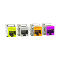 Linkwylan RJ45 Cat6 Cat6A STP Colored Keystone Jack With Multi-Colors Identification Shielded Tool-free Connection thumbnail
