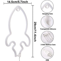 USB/Battery LED Neon Lights Sign for Wall Art Decor Heart Gaming Bar Bedroom Decoration Hanging Neon Sign Party Alien Night Lamp thumbnail