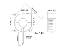 1pcs Cooling fan 3010 4010 5010 mm With 2Pin Dupont Wire Cooler Wire DC 5V 12V 24V Multiple options 3D Printer thumbnail
