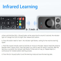 W3 Voice Air Mouse Remote Control 2.4G  English Arabic Handheld Mini Wireless Keyboard  for  Android TV BOX Windows PC thumbnail