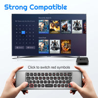 W3 Voice Air Mouse Remote Control 2.4G  English Arabic Handheld Mini Wireless Keyboard  for  Android TV BOX Windows PC thumbnail