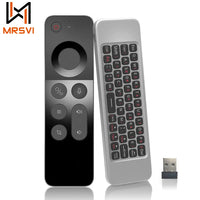 W3 Voice Air Mouse Remote Control 2.4G  English Arabic Handheld Mini Wireless Keyboard  for  Android TV BOX Windows PC thumbnail
