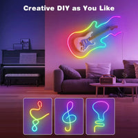 RGB Neon LED Strip 1/2/3/5M IP65 Waterproof DIY USB Neon Strip Tuya App Remote Control Flexible Ribbon for Home Decor Lighting thumbnail
