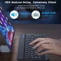 Bluetooth Wireless Keyboard Mouse For IOS Android Windows Tablet For iPad Air Mini Pro Spanish Korean Portugal Russian Keyboard thumbnail