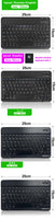 Bluetooth Wireless Keyboard Mouse For IOS Android Windows Tablet For iPad Air Mini Pro Spanish Korean Portugal Russian Keyboard thumbnail