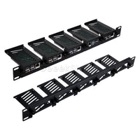1U Rack Mount for Raspberry Pi 5/4B/3B+ Removable Steel Bracket 19 Inch 5 Slots thumbnail