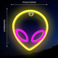 USB/Battery LED Neon Lights Sign for Wall Art Decor Heart Gaming Bar Bedroom Decoration Hanging Neon Sign Party Alien Night Lamp thumbnail