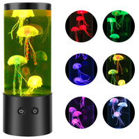 LED Jellyfish Lamp 7 Colors Changing USB Battery Operated Jellyfish Night Light Fantasy Aquarium Lamps Bedroom Home Decoration thumbnail