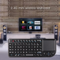 Backlit Mini Wireless Keyboard French Azerty Spanish In Russian Language With Touchpad N Air Mouse For PC Smart TV Box RGB Kit thumbnail