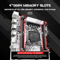 ZSUS X99-W Motherboard Set Kit With LGA2011-3 Xeon E5 2680V4 CPU DDR4 16GB (1*16GB) 2133MHZ RAM Memory NVME M.2 SATA thumbnail