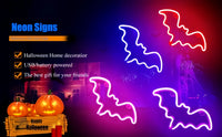 Halloween Led Neon Sign, Party Wall Art Decoration, Horror Atmosphere, Signature Neon Pendant, Room Night Light, USB or Battery Powered thumbnail