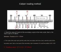 Professional Industrial Vernier Caliper Carbon Steel Precision Measurement Four Use Metric Precision Measuring Tool thumbnail
