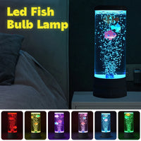 LED Jellyfish Lamp 7 Colors Changing USB Battery Operated Jellyfish Night Light Fantasy Aquarium Lamps Bedroom Home Decoration thumbnail