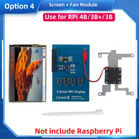 Raspberry Pi 3.5 Touch Screen 480*320 LCD TFT Display Optional ABS Metal Case Cooling Fan for Raspberry Pi 4 Model B or 3B+ 3B thumbnail