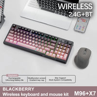 M96 Bluetooth Keyboard Wireless FREEWOLF Screen Gaming Keyboard,Electronic Screen, Multi-Device Connection,Ergonomics Gaming thumbnail