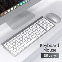 Wireless Keyboard Mouse Bluetooth 5.0 2.4G Combo Rechargeable Full Size Wireless Keyboard For Notebook Laptop Tablet iPad PC thumbnail
