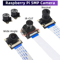 Raspberry Pi 4 Camera 5MP Night Vision 1080P Optional Wide Angle Fisheye IR-CUT Camera FF AF for Raspberry Pi 4B 3B+ 3B Zero thumbnail