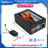 Raspberry Pi 3.5 Touch Screen 480*320 LCD TFT Display Optional ABS Metal Case Cooling Fan for Raspberry Pi 4 Model B or 3B+ 3B thumbnail