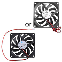 12V 2-Pin 80x80x10mm PC Computer CPU System Heatsink Brushless Cooling Fan 8010 Desktop PC Chassis Radiator Cooler Fans thumbnail