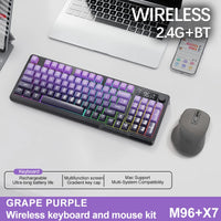 M96 Bluetooth Keyboard Wireless FREEWOLF Screen Gaming Keyboard,Electronic Screen, Multi-Device Connection,Ergonomics Gaming thumbnail