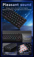 Ajazz NK61 Mechanical Wired Gaming Keyboard RGB Lighting Supports Hot-Swappable 61-Key Mechanical Wired Gaming Keyboard thumbnail