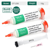 OLK SMD Welding Flux  PCB Repair Soldering No-clean Ball Planting Rosin Solder oil Lead-Free Halogen-Free BGA 10cc thumbnail