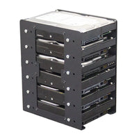 Chassis built-in 6F mechanical hard disk bracket metal 6x3.5 hard disk superimposed expansion fan cooling For PC case thumbnail